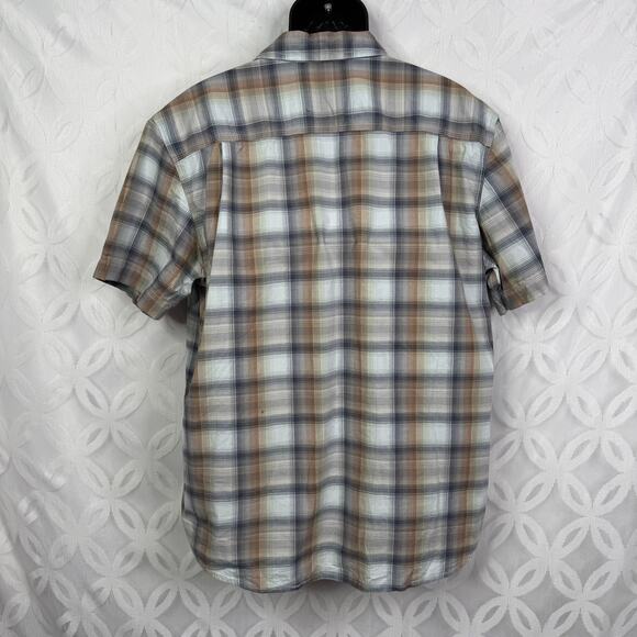 Carhartt Relaxed Fit Short Sleeve Plaid Striped Mens Size XL - Picture 4 of 6
